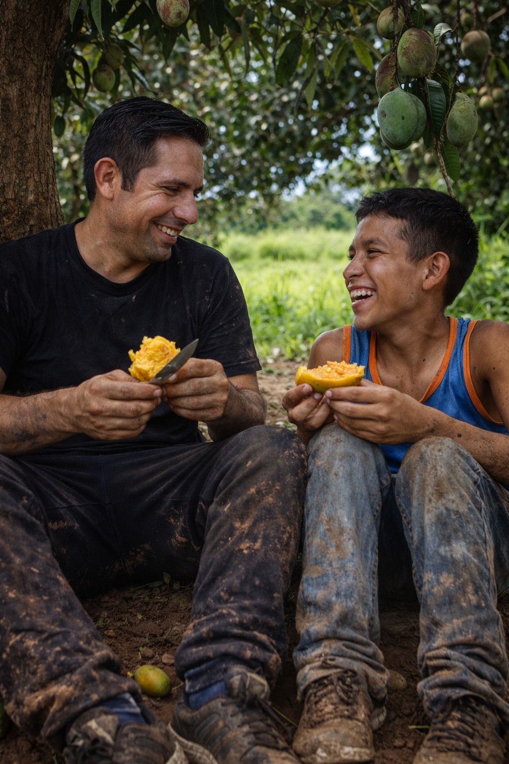 Mango, lluvia y fango