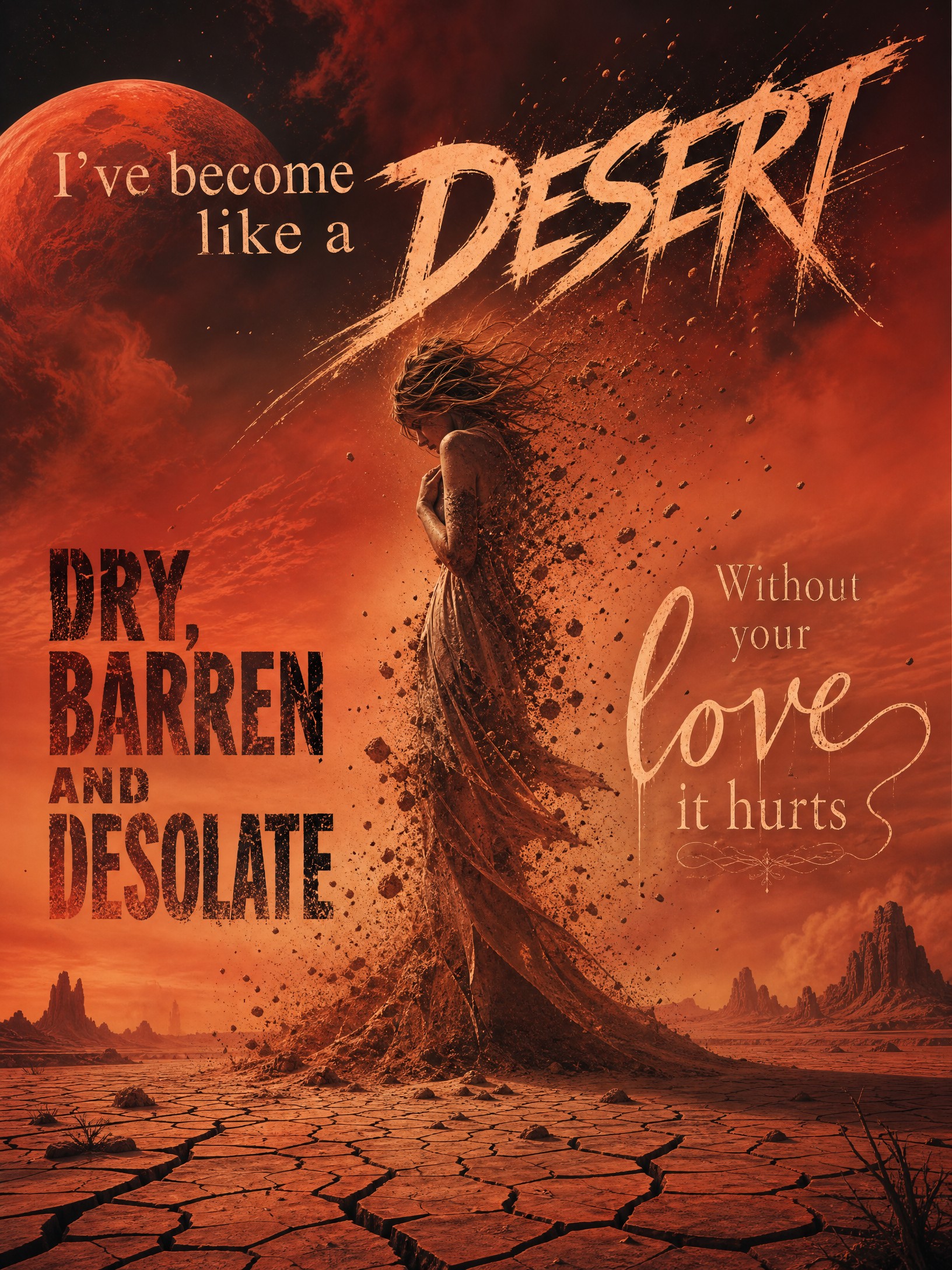 Desolate

Since that day we parted
I've become like a desert
Dry , barren and…