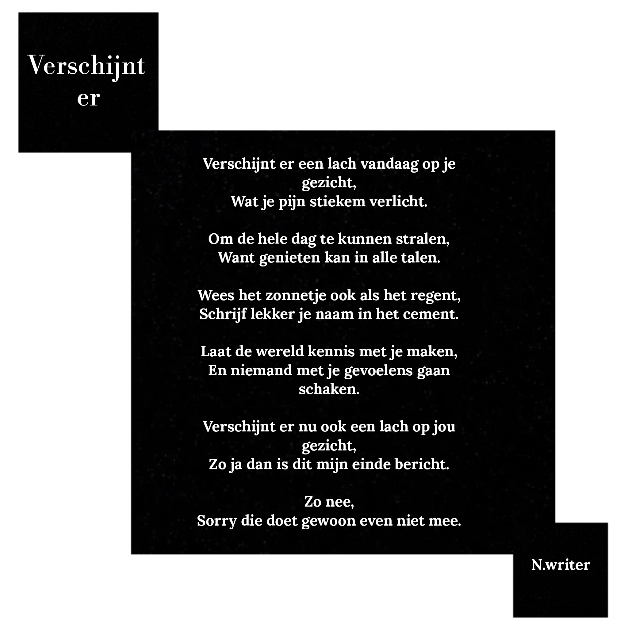 Verschijnt er: