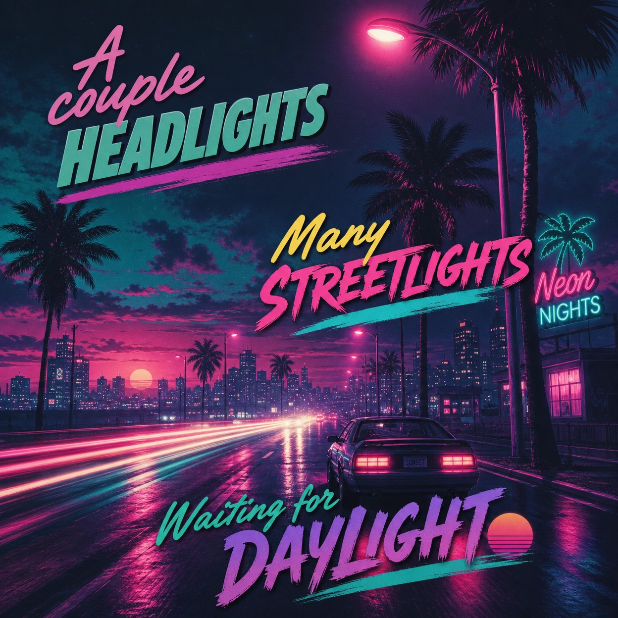 Outside after midnight