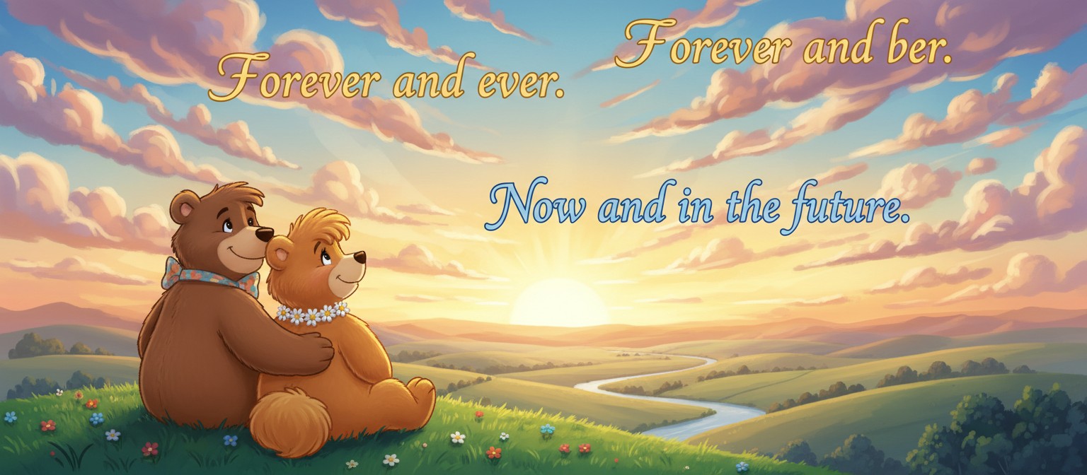 Forever

This is what she said
I think this is what
She said

Listen to me…