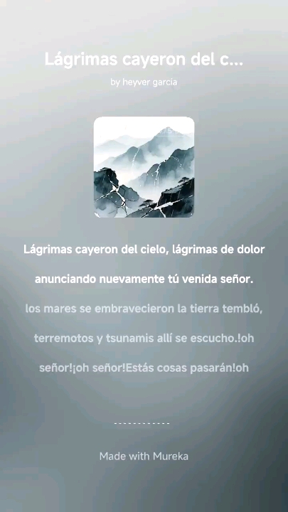 ANUNCIO DE TU VENIDA SEÑOR