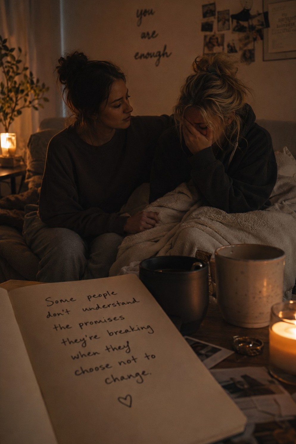 I sit beside you
holding words
like water in my mouth—
afraid they will drown…