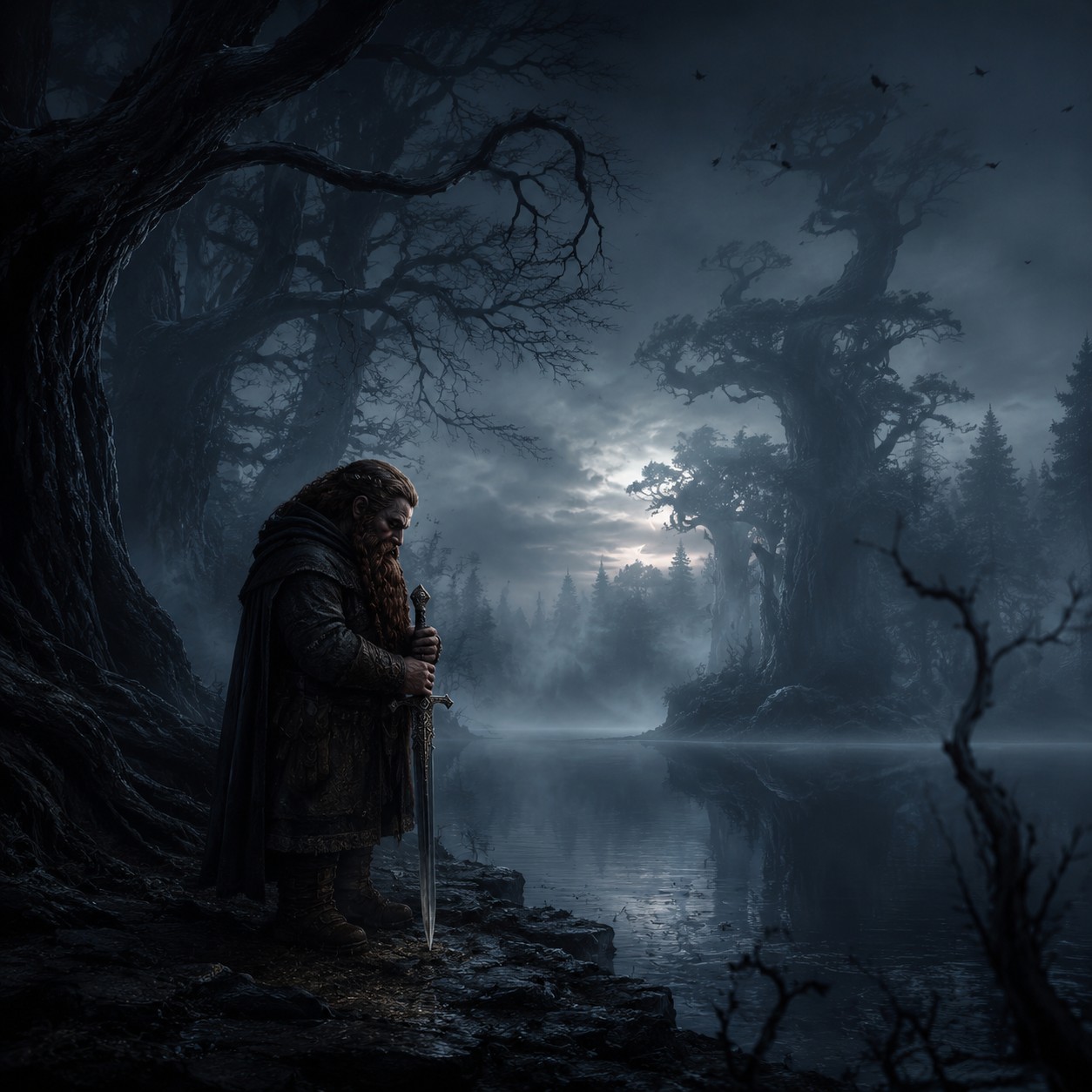 The Lie of Shadows
On the western shore of the lake,
A little girl sings a…
