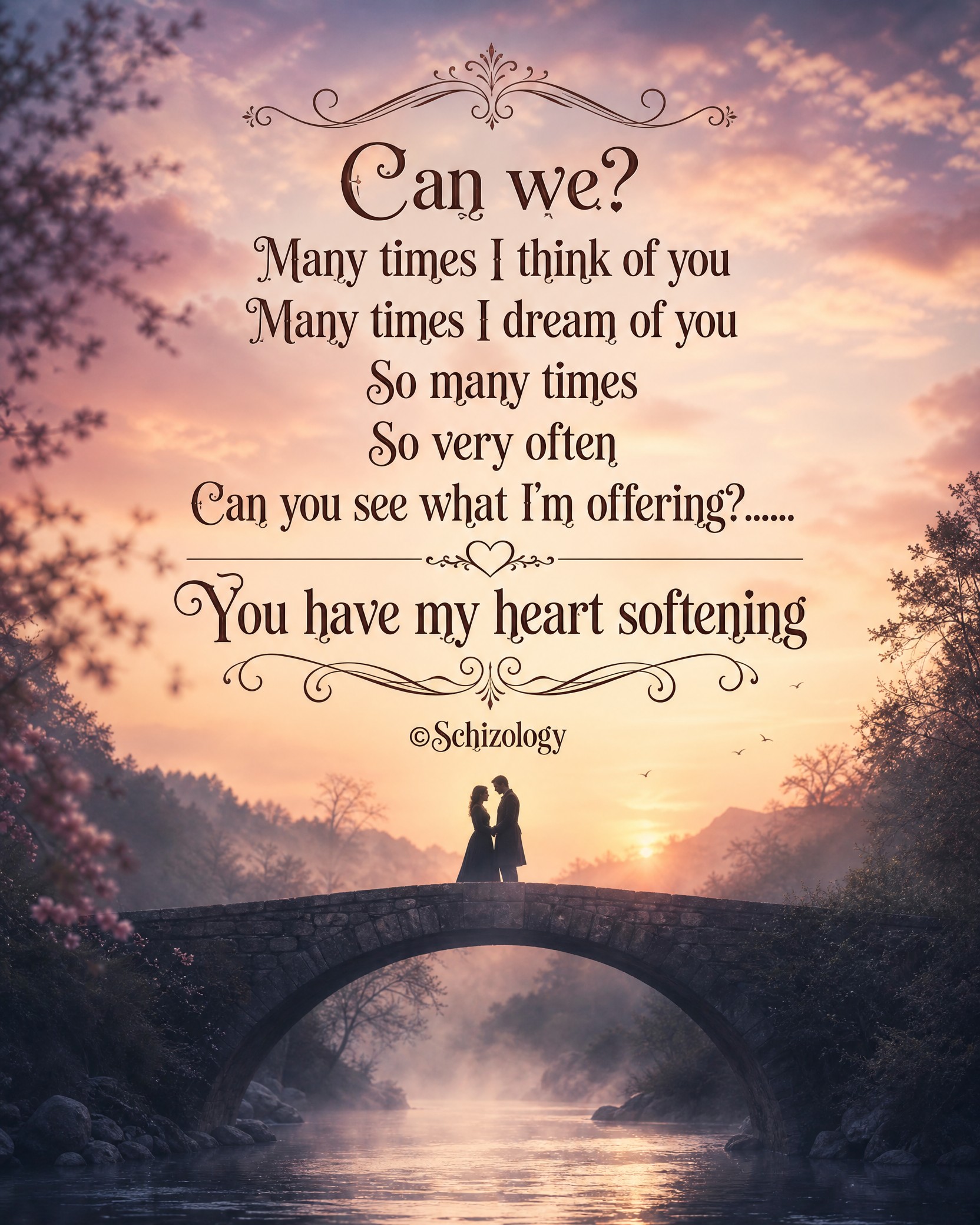 Can we?

Many times I think of you

Many times I dream of you

So many…