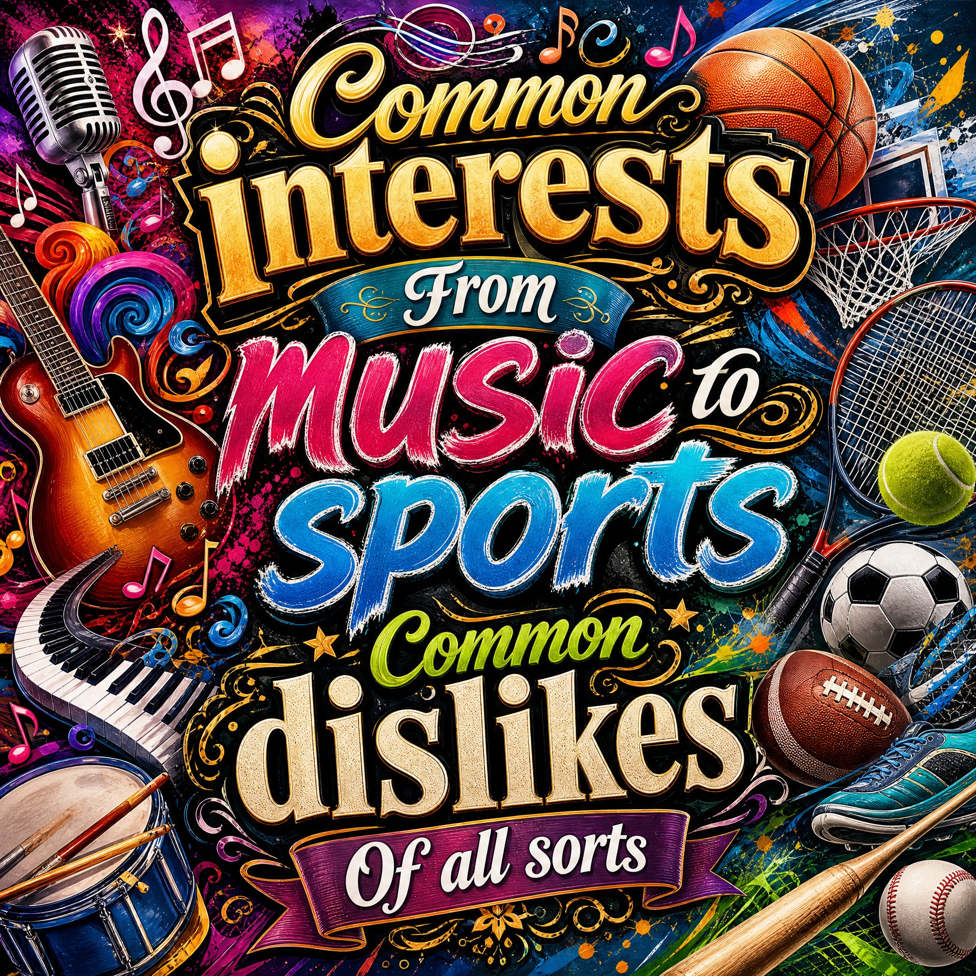 Nephew 

Common interests
From music to sports
Common dislikes
Of all…