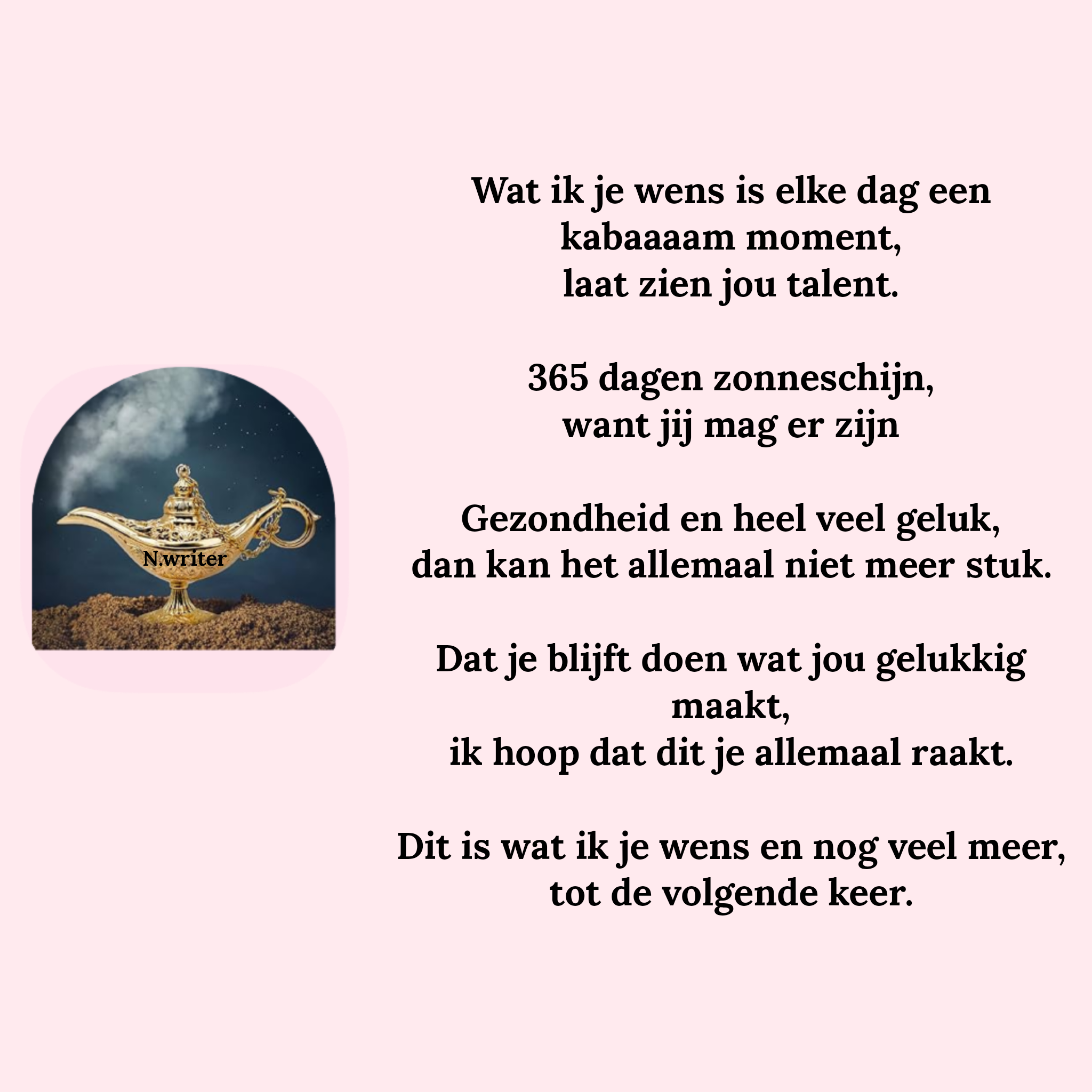 Wat ik je wens: