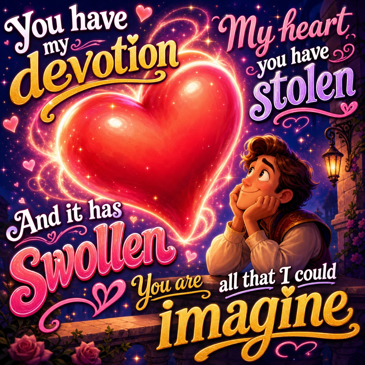 Offer

I can't promise 
To give you the world
But I can offer
A part of mine

I…