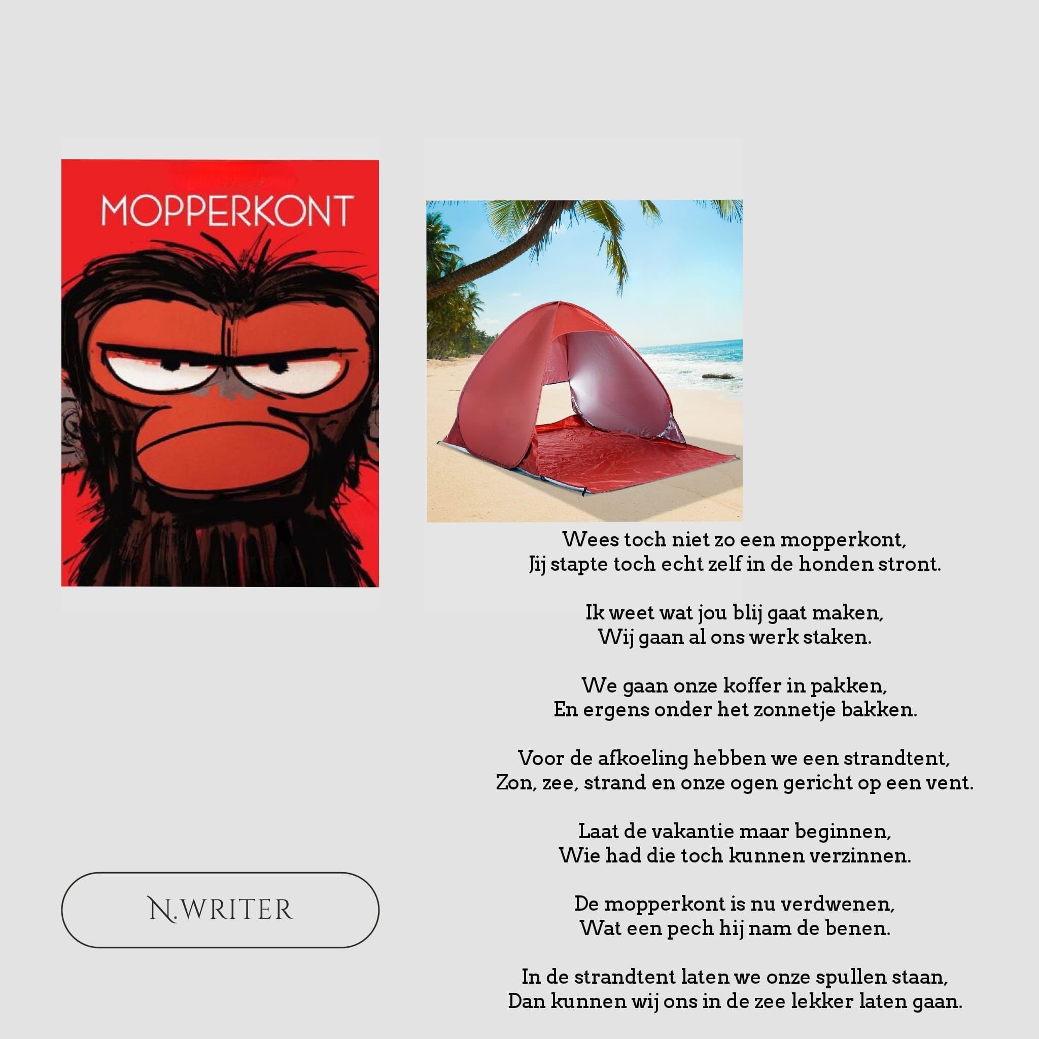 Mopperkont & strandtent: