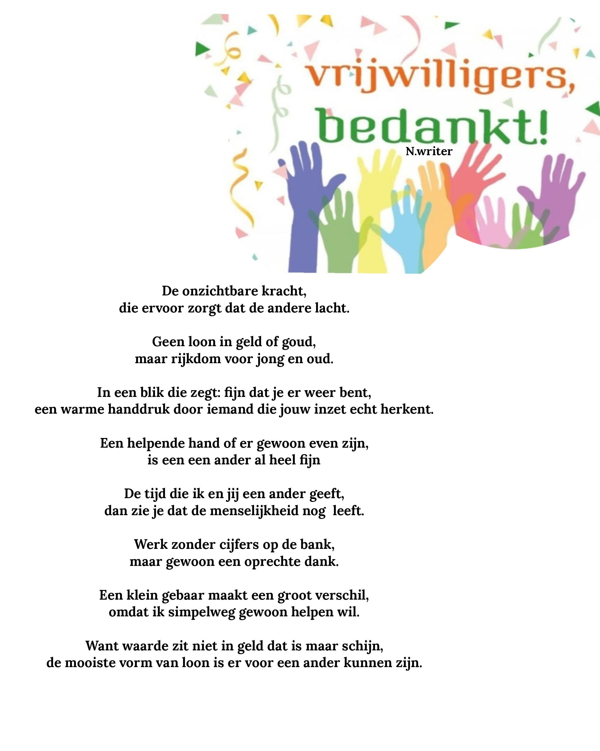 Vrijwilligerswerk: