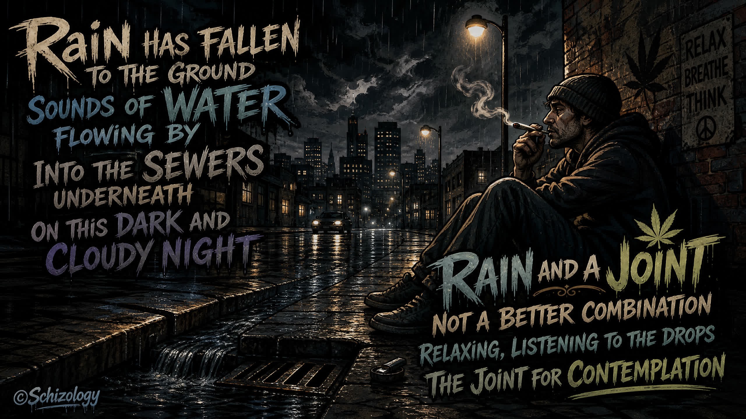 Rain and a joint (2024 edited )

Rain has fallen to the ground
Sounds of water…