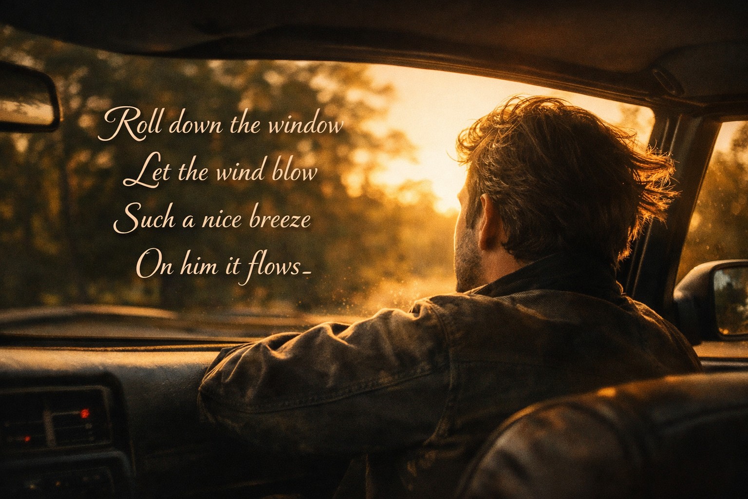 In the car (recalling )