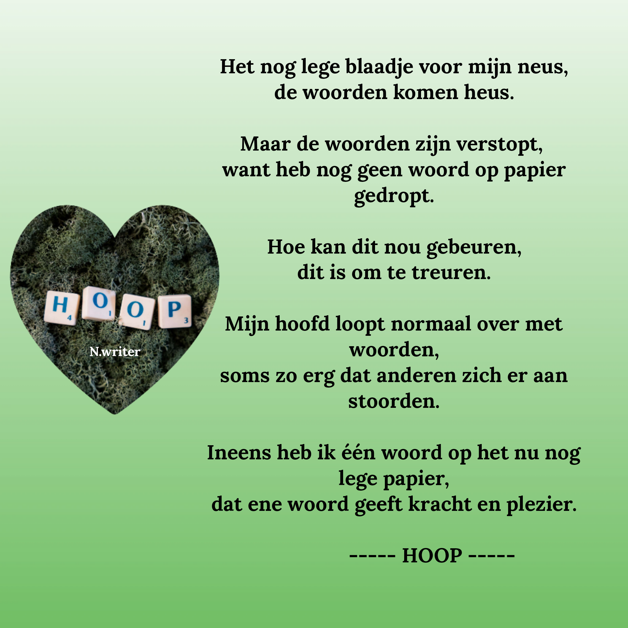 Het nog lege: