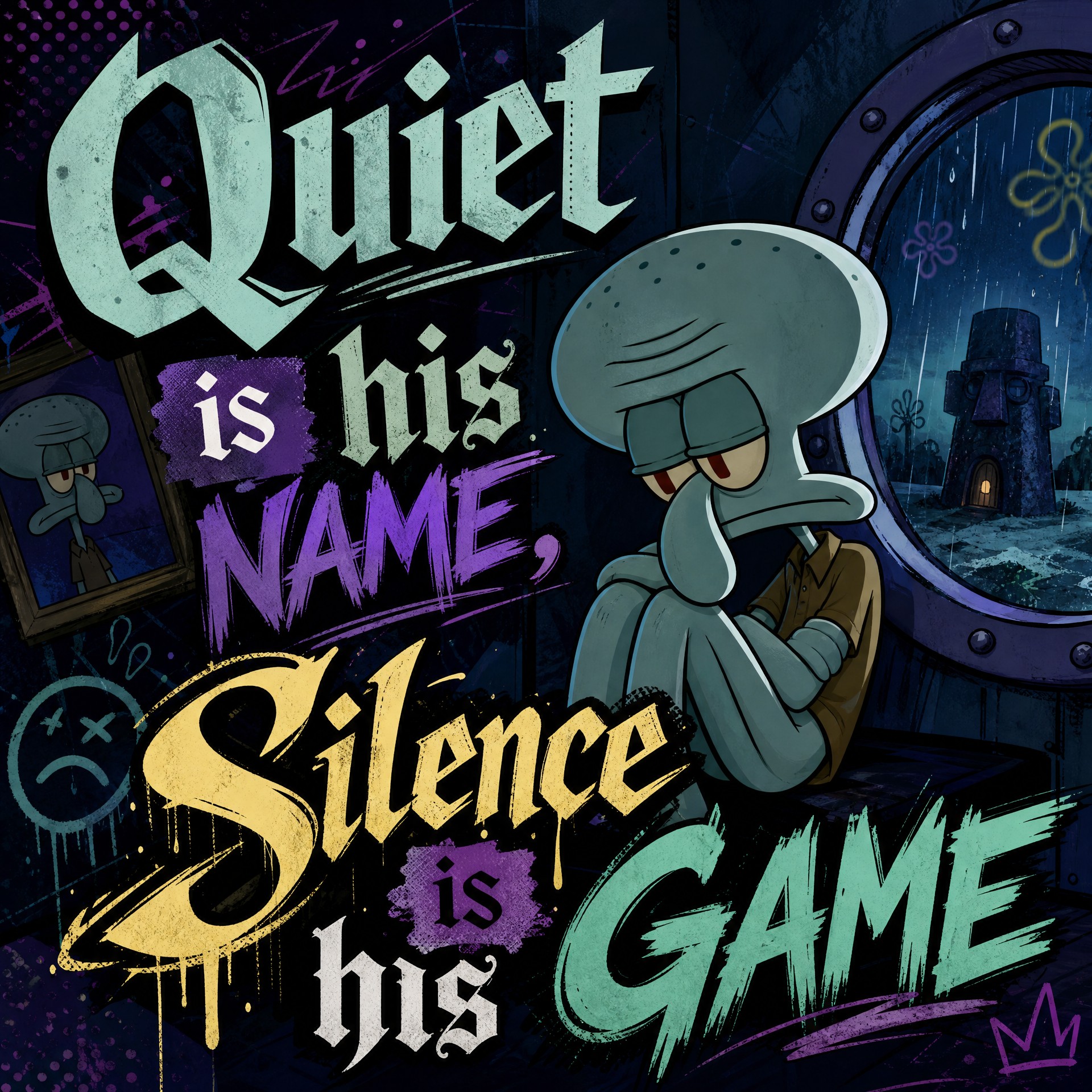 No drama (very old one )

He's a pessimistic 
Introvert , as he
Doubts…