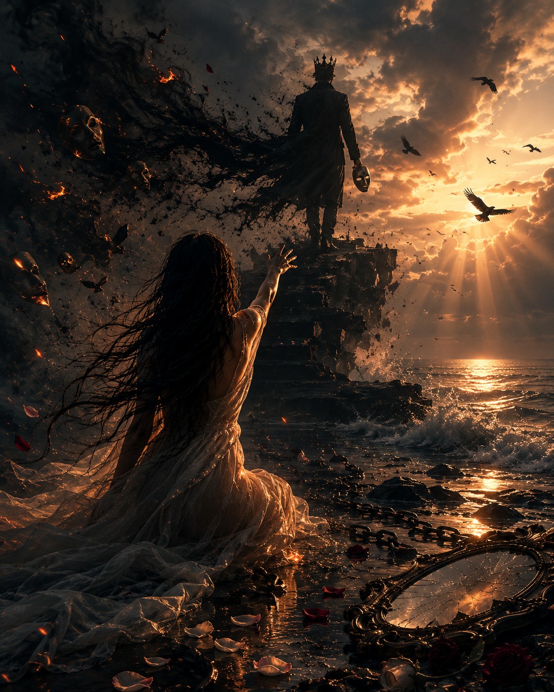 Cloaked in your scathing words,
the memories of your soulless strikes—
at my…