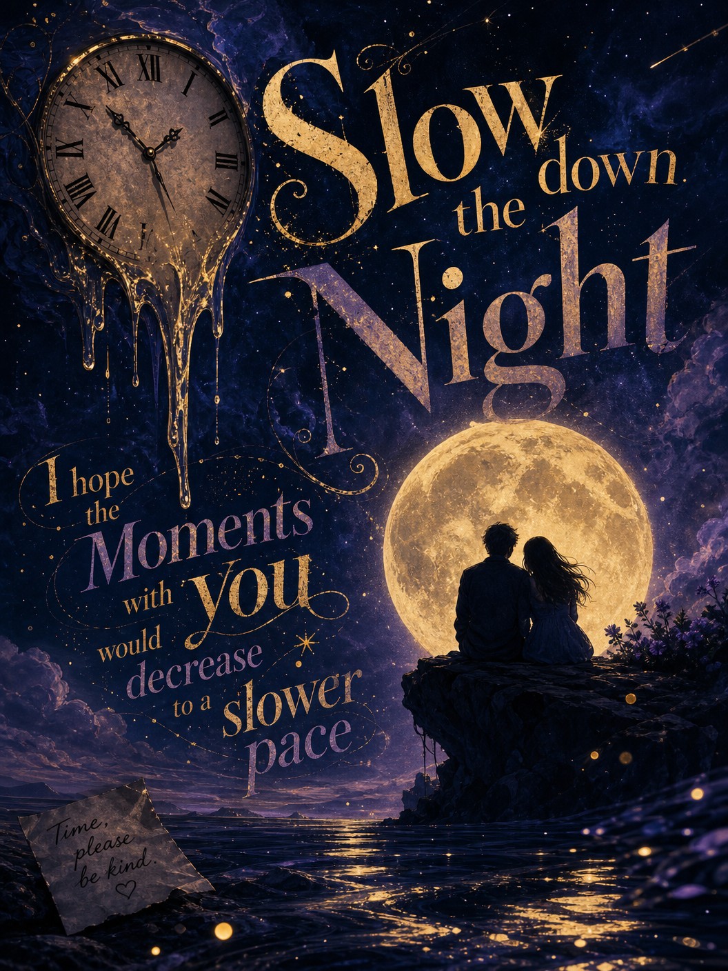 Slow down the night

Slow down the night

I wish the time would slow down
I…