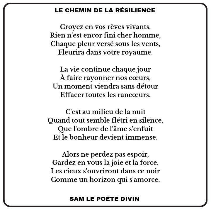 Le chemin de la résilience