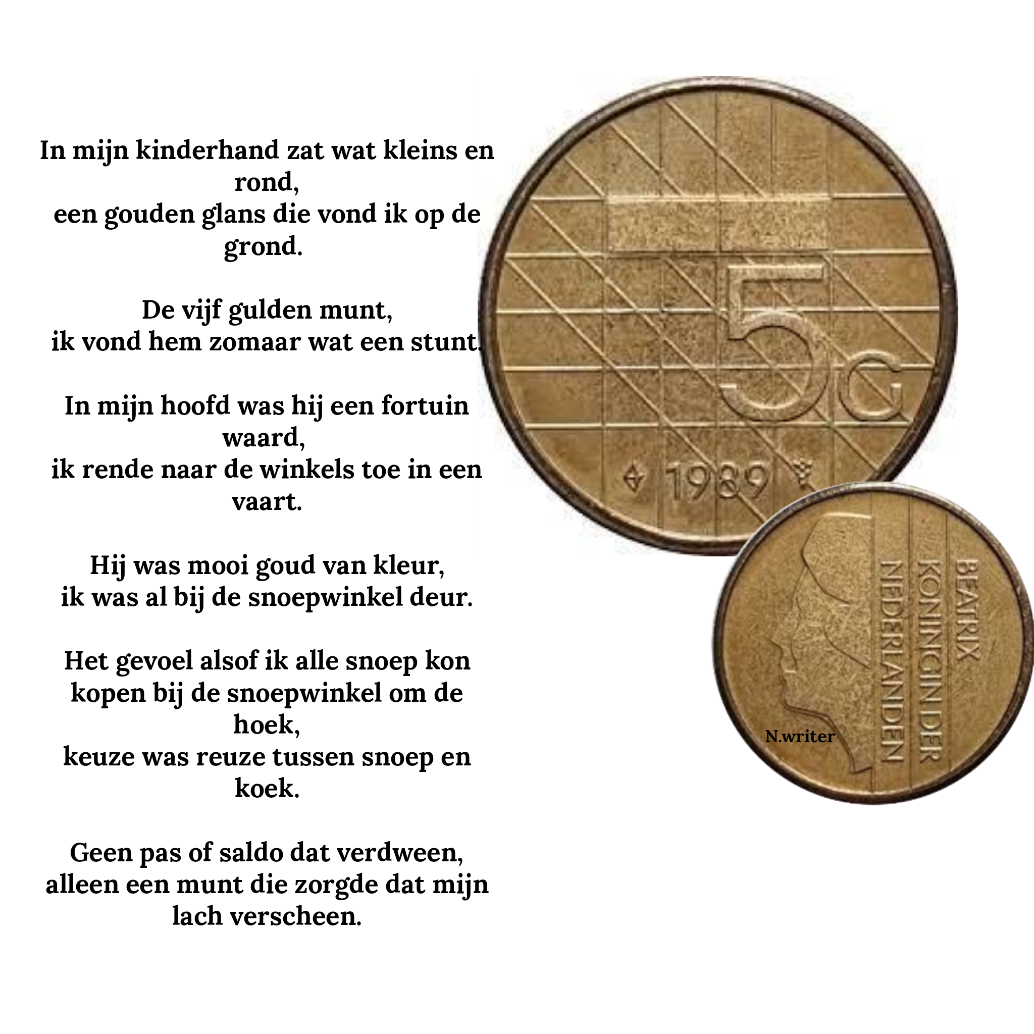 5 gulden munt: