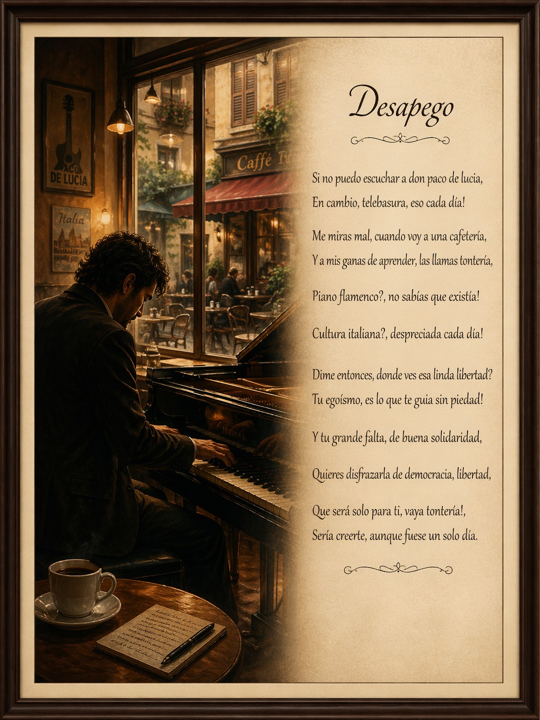 Es un poema crítico