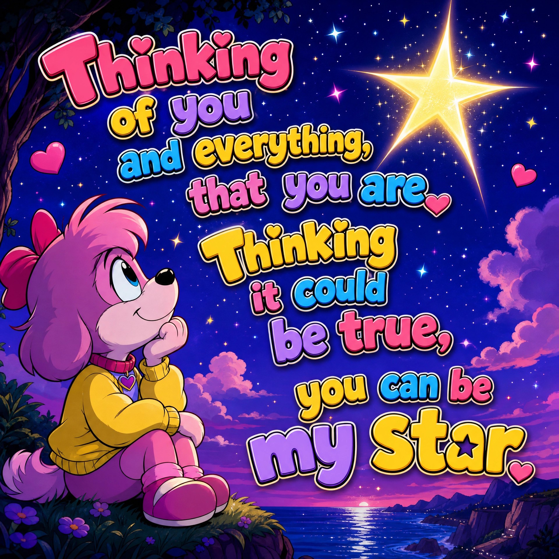 Around me

Thinking of you and everything , that you are
Thinking it could be…