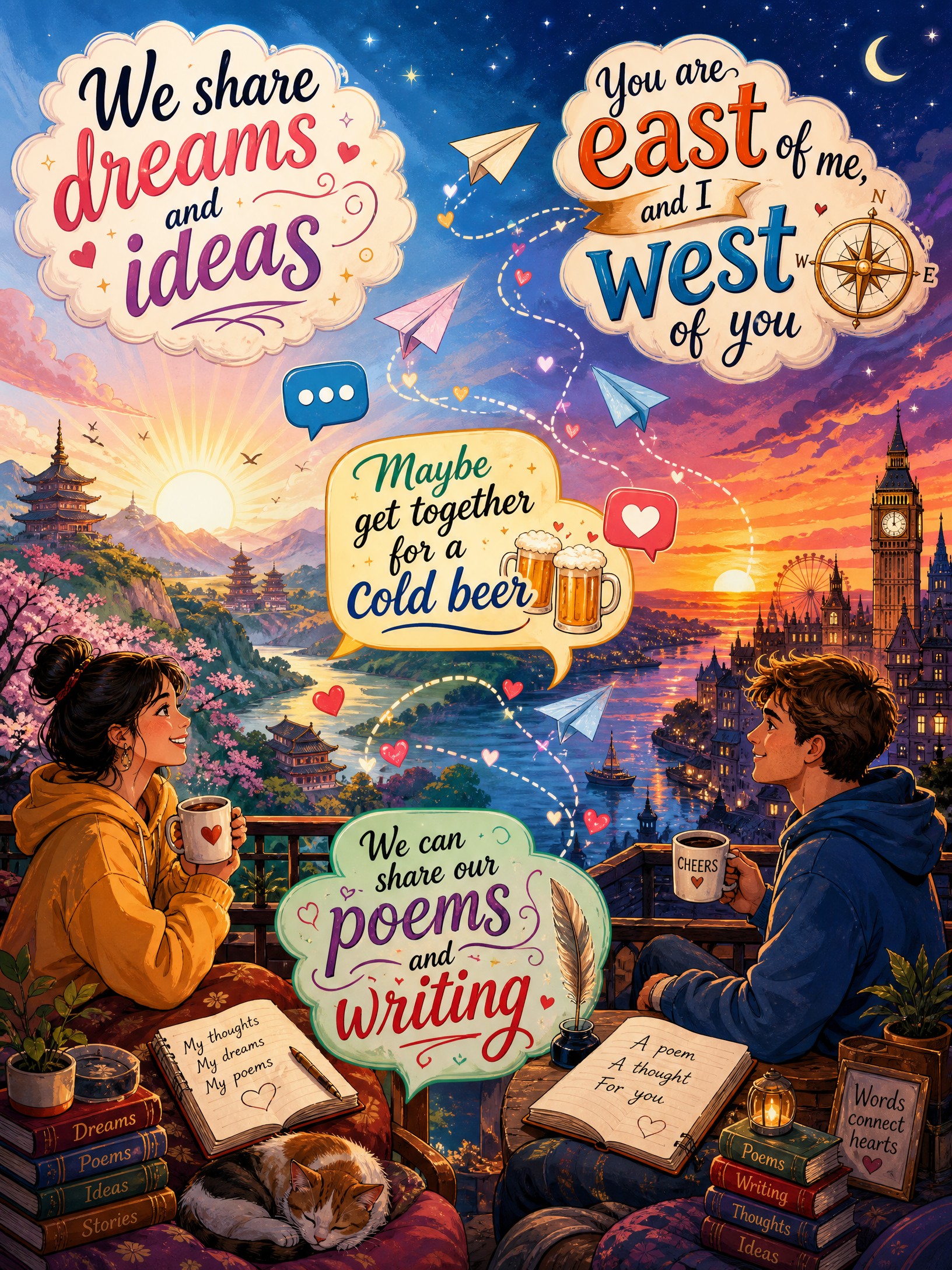 Eastern view ( 2022)

We text and chat and we talk
We share dreams and ideas
I…