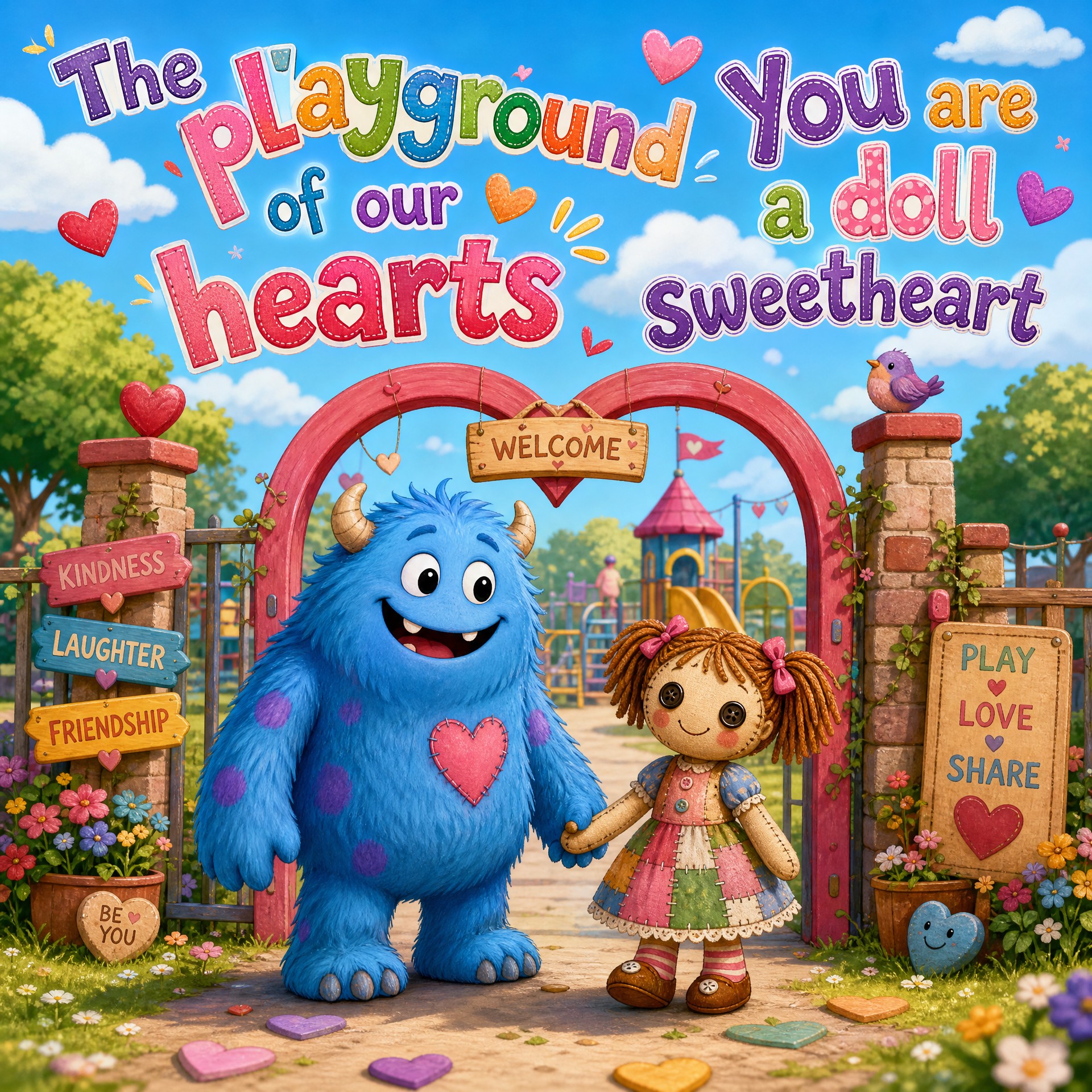 Playground of our hearts

Your voice gets me excited, so much
It makes me…