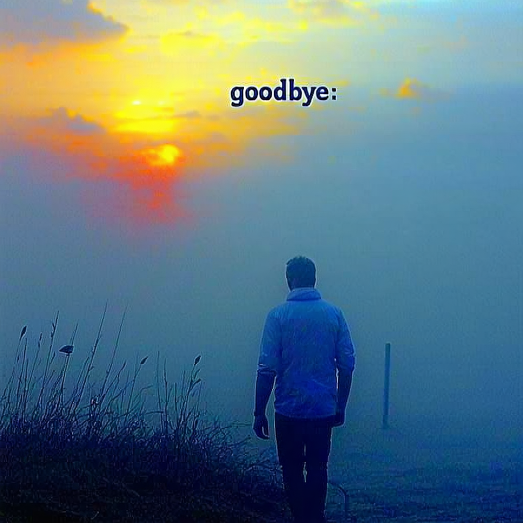 my thoughts 
 never truly leave me
they take flight 
so I say goodbye 
with a…