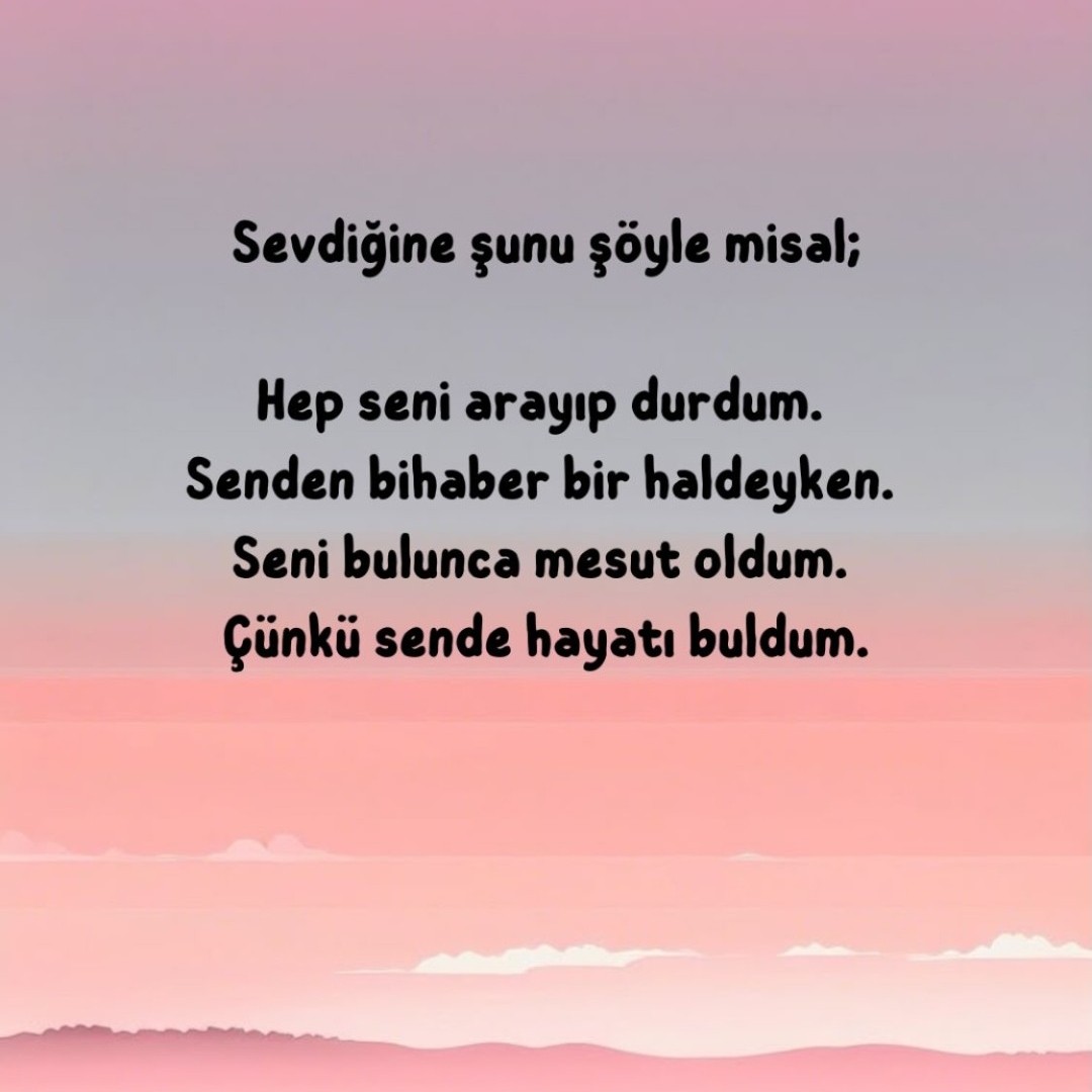 sende beni arıyorum