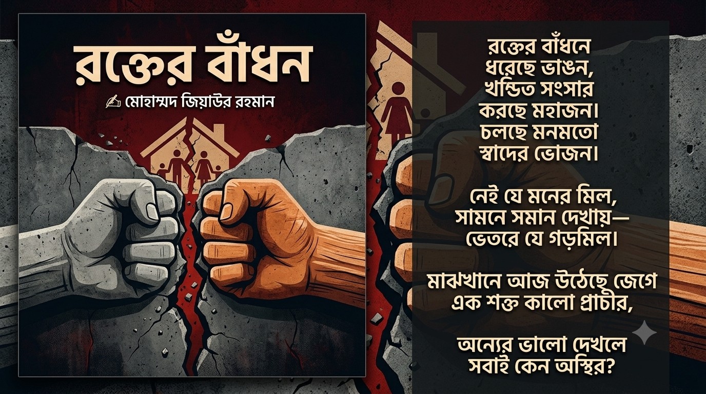 #রক্তেরবাঁধন #পারিবারিককলহ #বাস্তবতা #সমাজ #স্বার্থপরতা #প্রতিবাদীকলম…