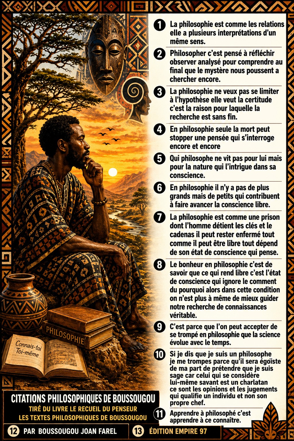 Citations philosophiques de Boussougou