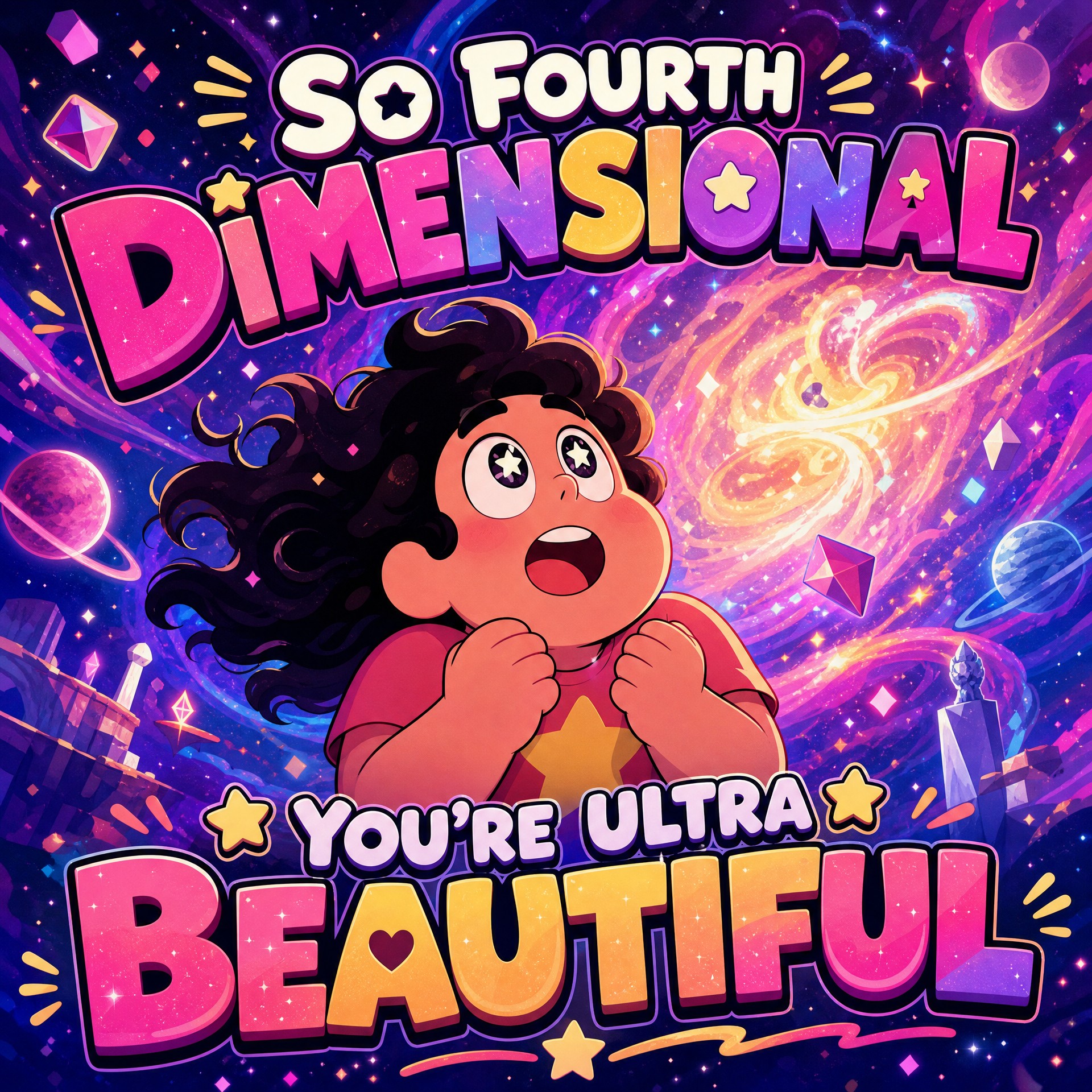 Beautiful

So fourth dimensional
You're ultra beautiful
So totally…