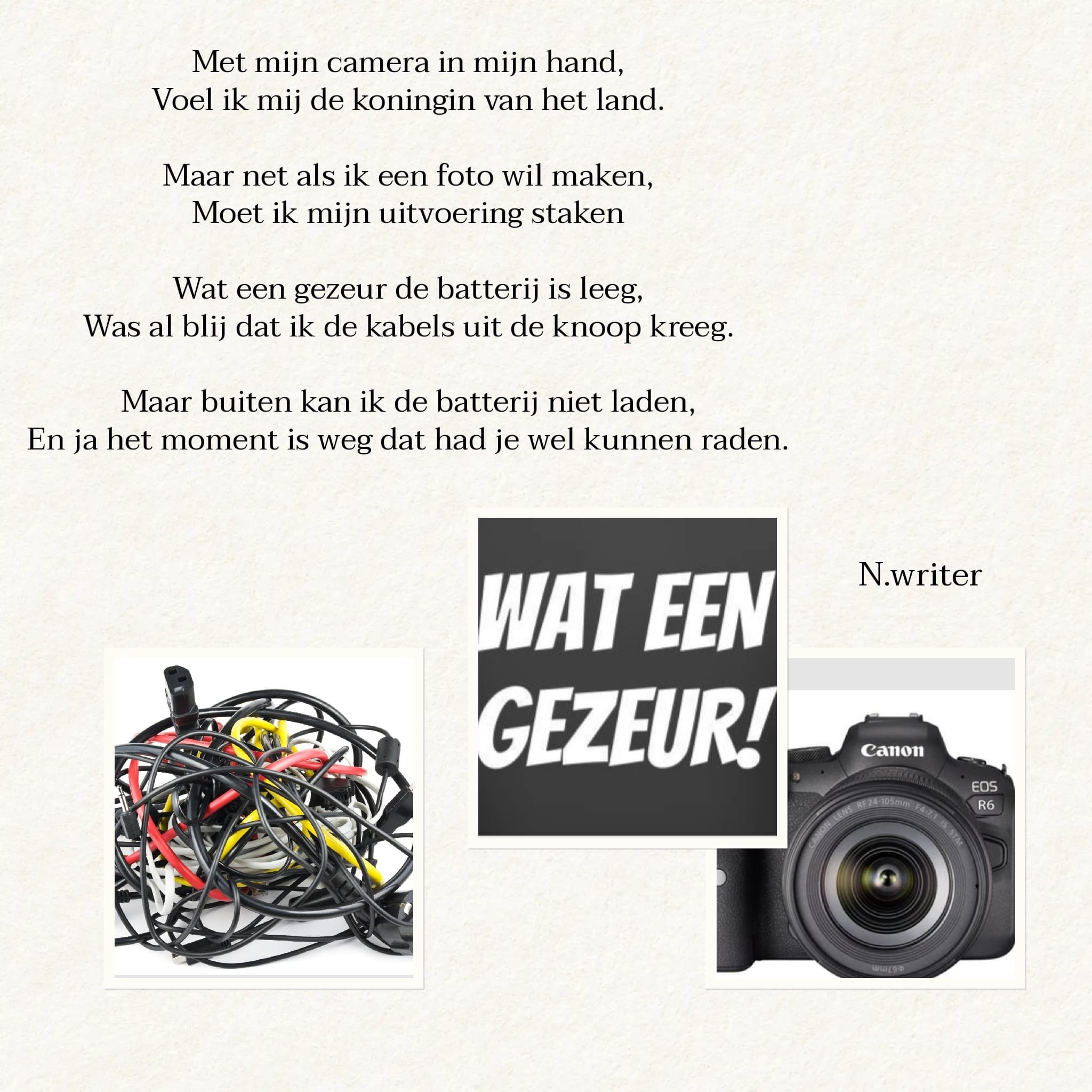 Camera en gezeur: