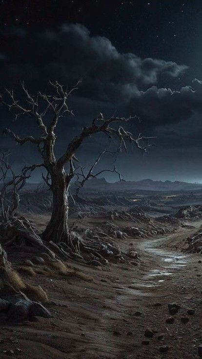 Shadows  of the Dark

Lonely lifeless Trees standing tall
A thunderstorm…