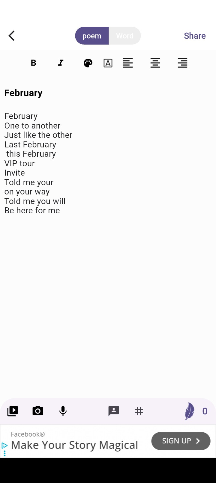 February show