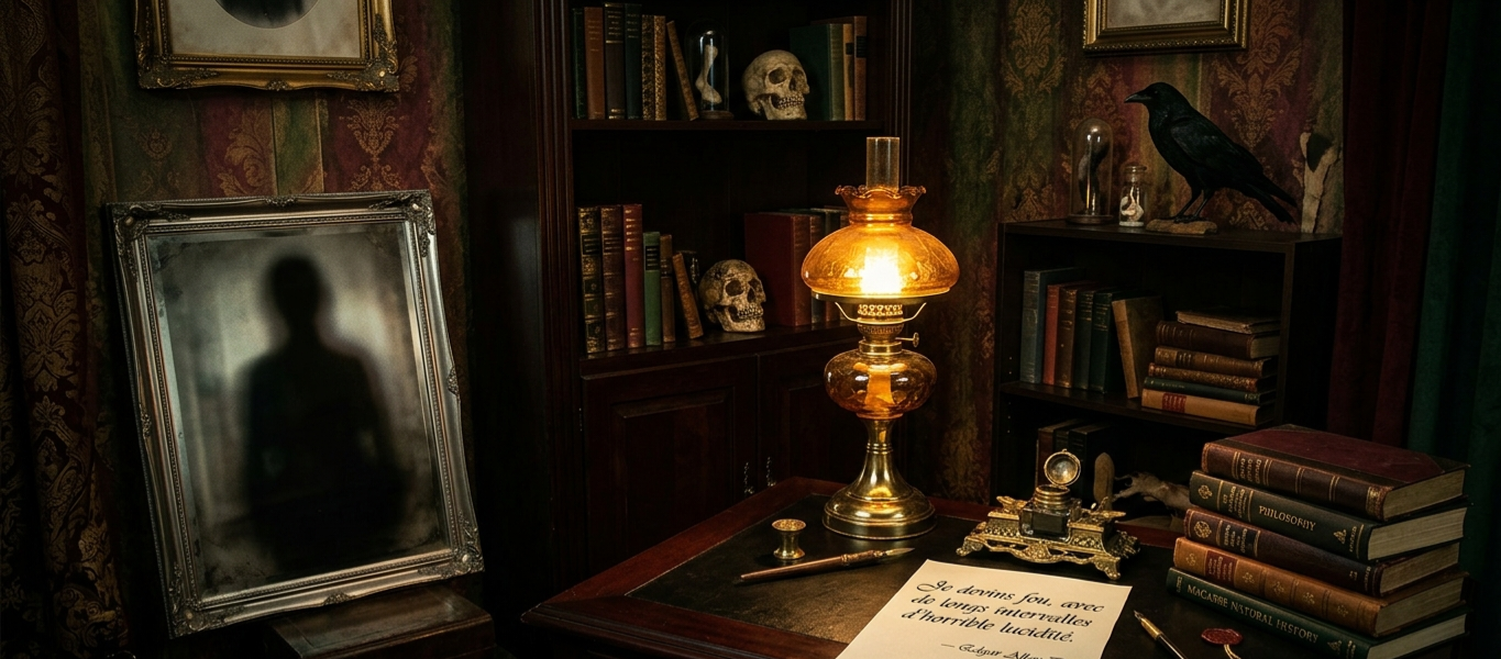 ​"Je devins fou, avec de longs intervalles d'horrible lucidité."

Edgar Allan…