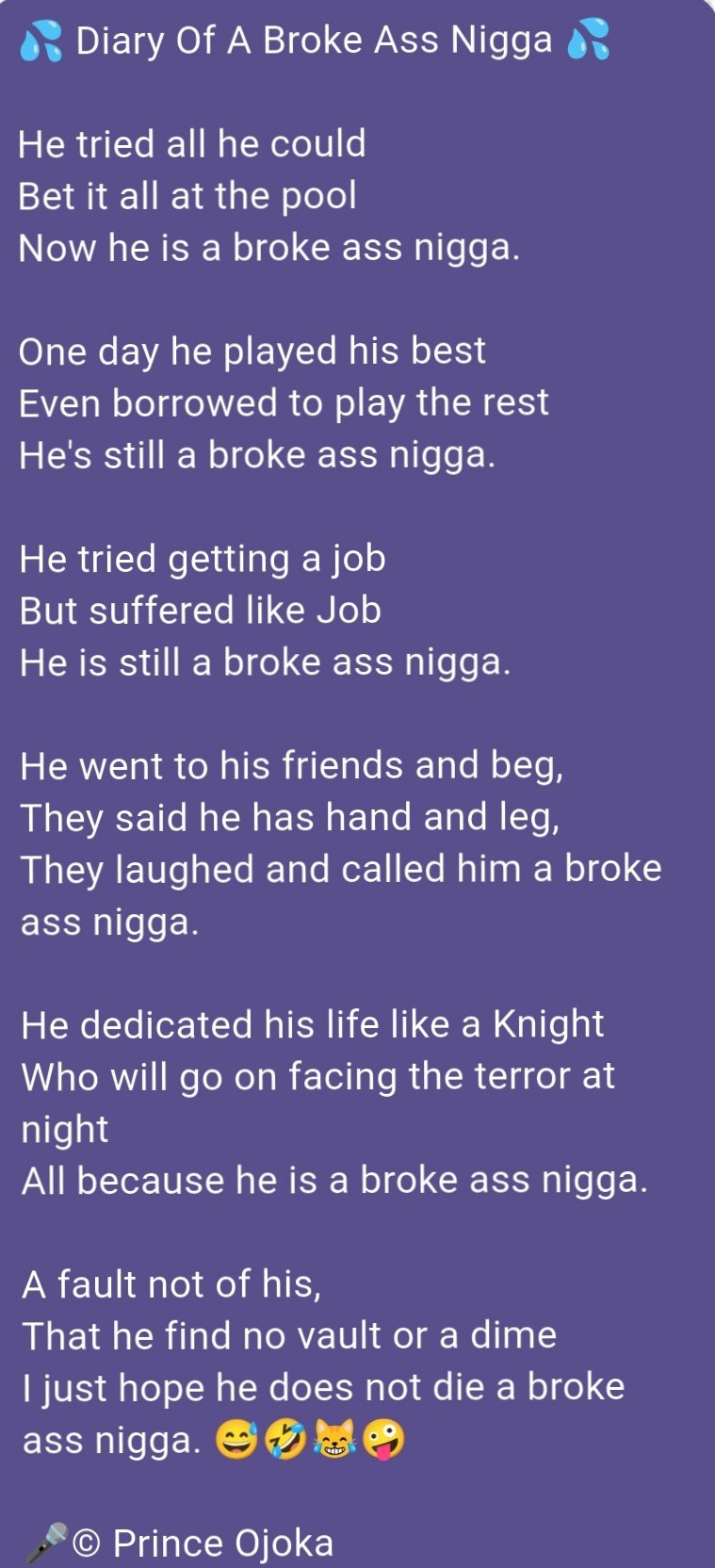 DIARY OF A MAN