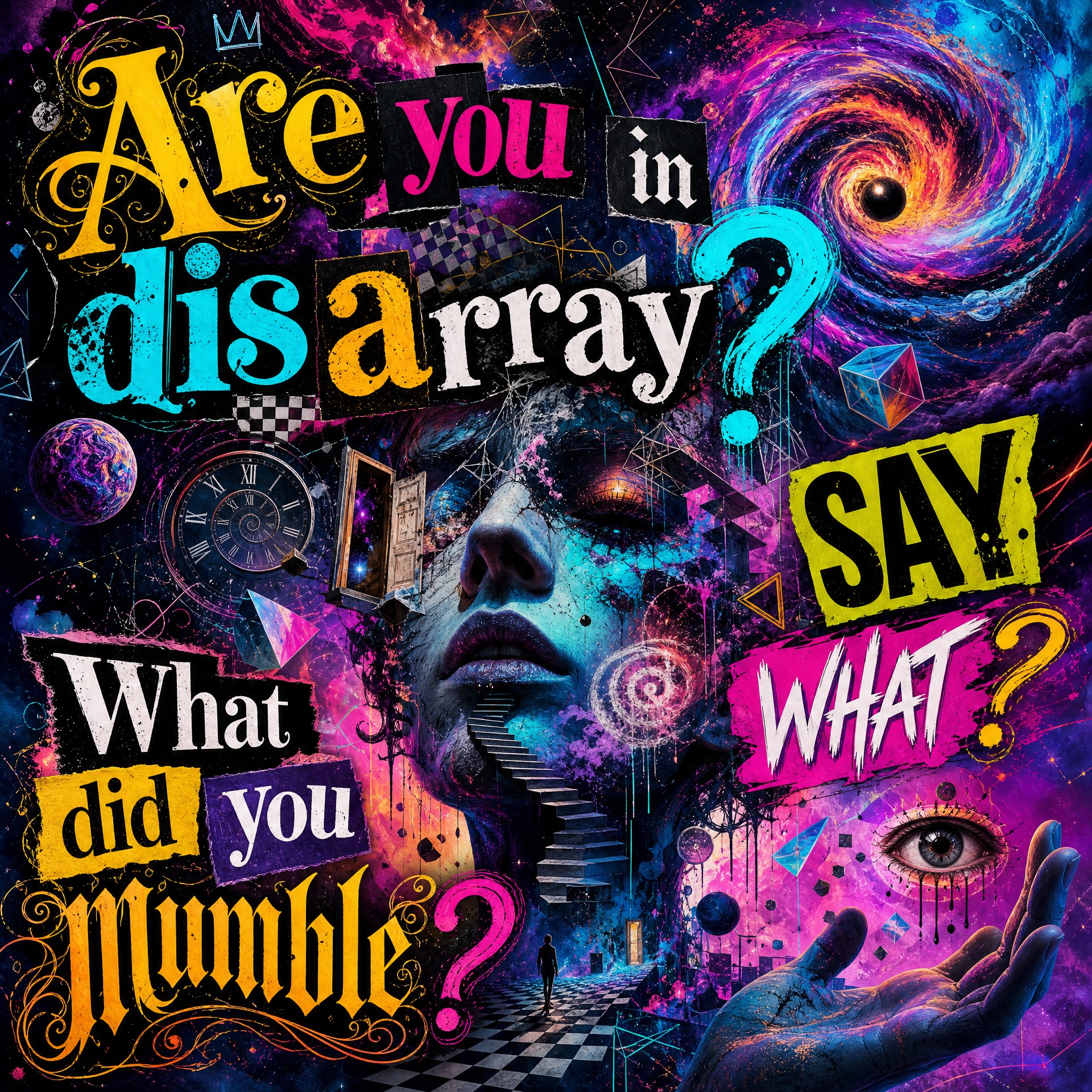Say , what?

Say what?
What did you say?
I never heard you
Are you in…
