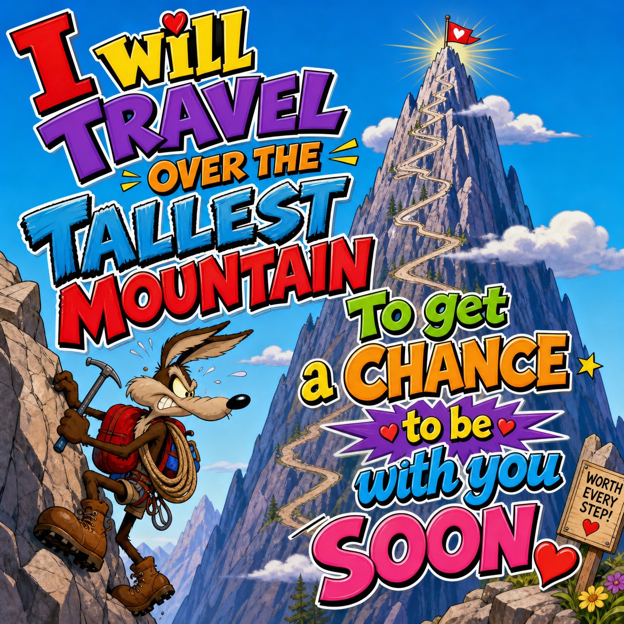 Relay to stay

I will travel over the tallest mountain
To get a chance to be…