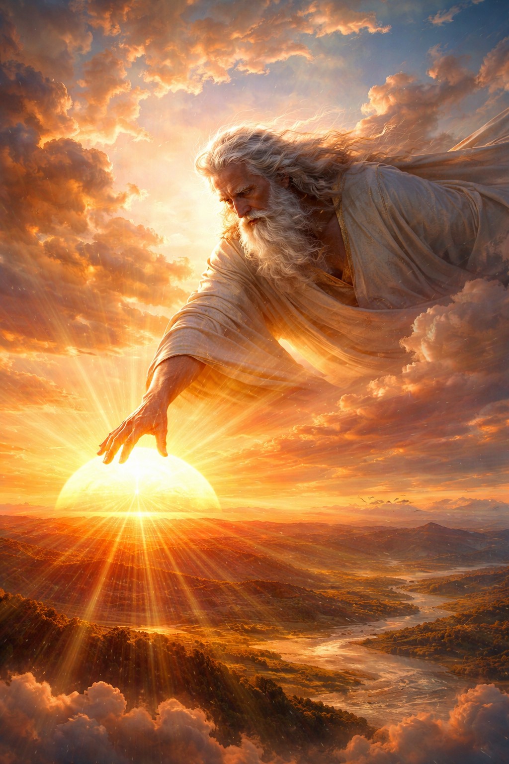 When God touches the sun.
